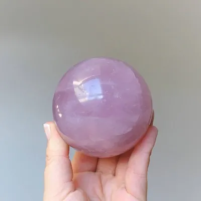 Rosenquarz Naturkugel 566g, Brasilien