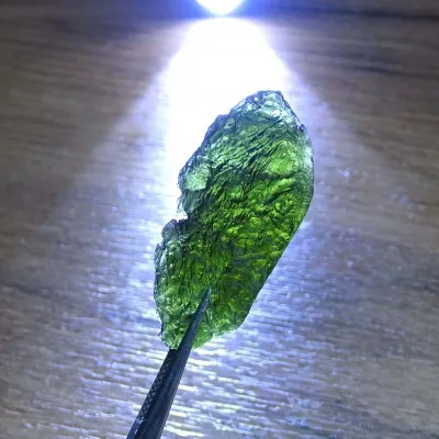 Vltavín (Moldavite) tektite 13.3g, Czech Republic