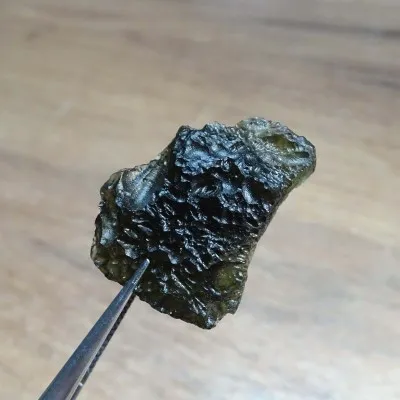 Vltavín (Moldavit) Tektit 10,9g, Tschechische Republik