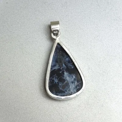 Pietersit natürlicher Mineralanhänger in Silber 10g, Namibia