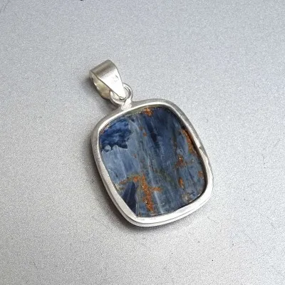 Pietersit natürlicher Mineralanhänger in Silber 10,3g, Namibia