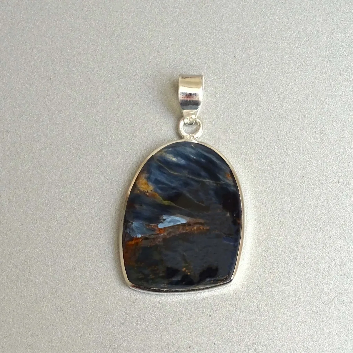 Pietersit natürlicher Mineralanhänger in Silber 11,2g, Namibia