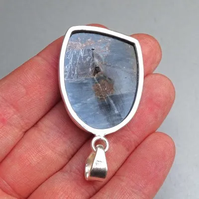 Pietersit natürlicher Mineralanhänger in Silber 11,2g, Namibia