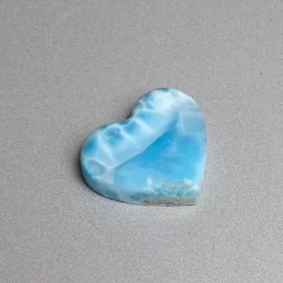 Larimar srdce kabošon top kvalita 11,7g, Dominikánská republika