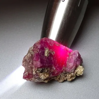 Natural raw ruby in rock 40.3g, Greenland