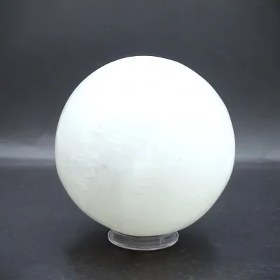 Selenitkugeln mit Chakra-Symbolen 582g, Marokko