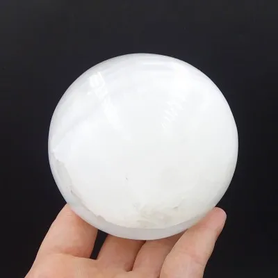 Selenit koule se symbolem stromu života 675g, Maroko