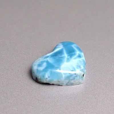 Larimar srdce kabošon top kvalita 13,3g, Dominikánská republika
