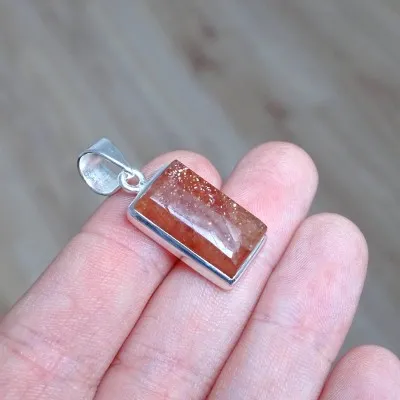 Sonnenstein-Anhänger aus Silber 5,6g, Top-Qualität, Indien