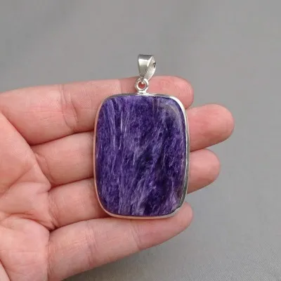 Charoit-Anhänger in Silber 19,8g, Jakutsk Russland