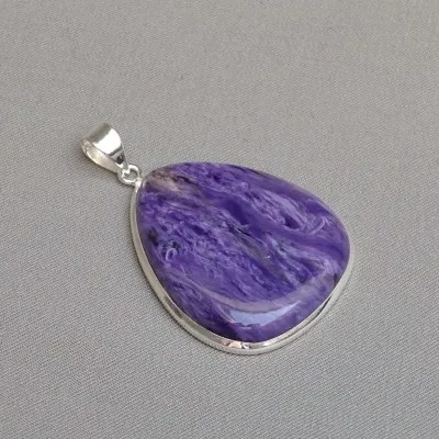 Charoit-Anhänger in Silber 19,9g, Jakutsk Russland