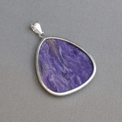 Charoit-Anhänger in Silber 19,9g, Jakutsk Russland