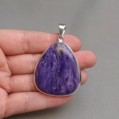 Charoit-Anhänger in Silber 19,9g, Jakutsk Russland