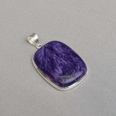 Charoit-Anhänger in Silber 16,9g, Jakutsk Russland