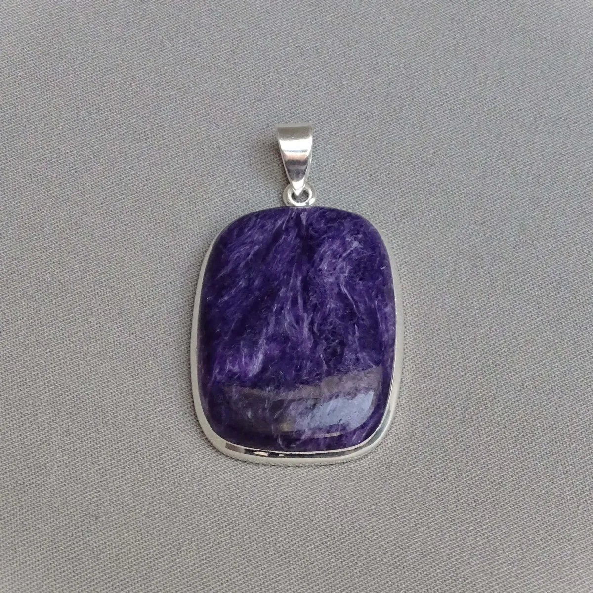 Charoit-Anhänger in Silber 16,9g, Jakutsk Russland