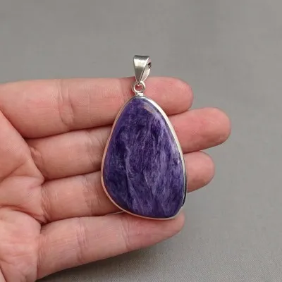Charoit-Anhänger in Silber 14g, Jakutsk Russland