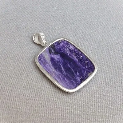 Charoit-Anhänger in Silber 17,7g, Jakutsk Russland