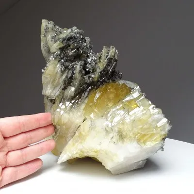 Barite natural mineral, crystals 5769g, Morocco