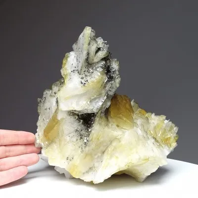 Barite natural mineral, crystals 5769g, Morocco