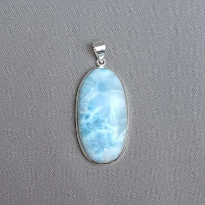 Larimar-Anhänger in Silber 23,8g, Dominikanische Republik