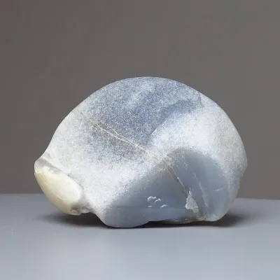 Chalcedonblau natur poliert 168g, Türkei