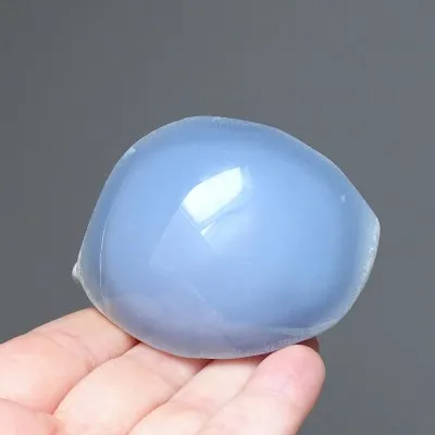 Chalcedon modrý přírodní leštěný 168g, Turecko