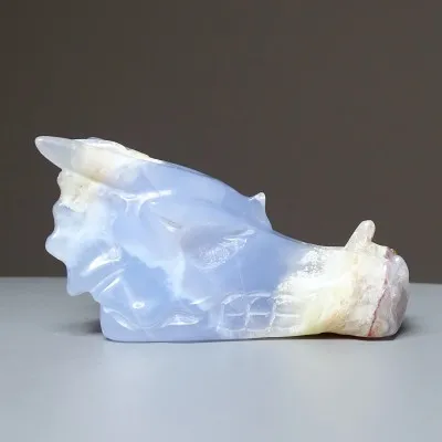 Chalcedon modrý přírodní - dračí hlava 160g, Turecko