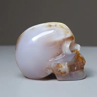 Chalcedon modrý přírodní - lebka 64g, Turecko