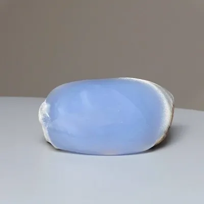 Chalcedony blue natural polished 101g, Turkey