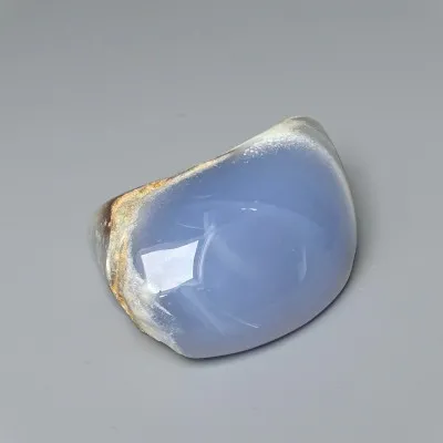 Chalcedony blue natural polished 101g, Turkey