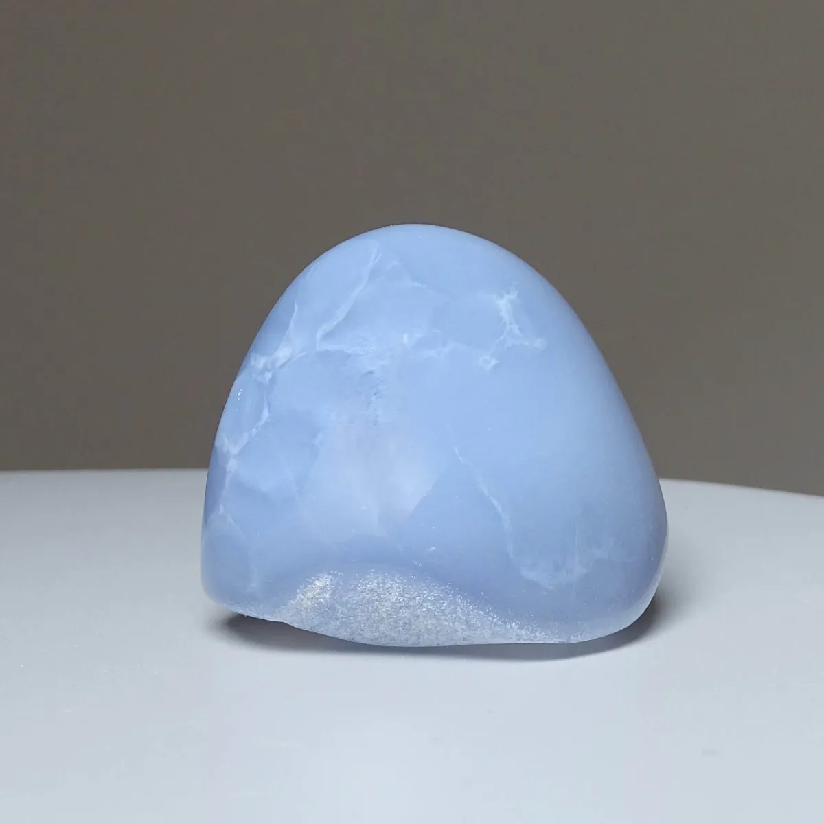 Chalcedony blue natural polished 90g, Turkey