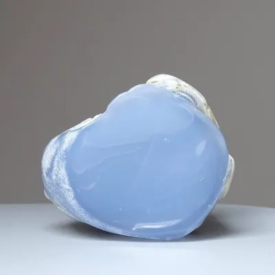 Chalcedony blue natural polished 295g, Turkey
