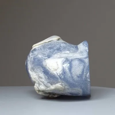 Chalcedonblau natur poliert 295g, Türkei