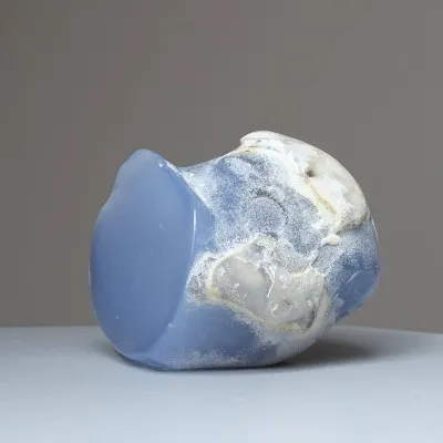 Chalcedon modrý přírodní leštěný 295g, Turecko