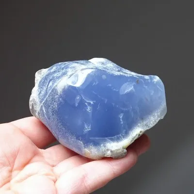 Chalcedony blue natural polished 279g, Turkey
