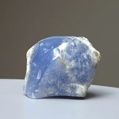 Chalcedon modrý přírodní leštěný 279g, Turecko