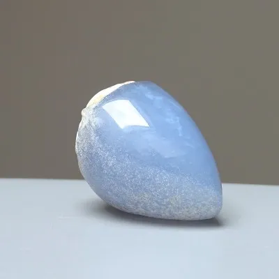 Chalcedony blue natural polished 74g, Turkey