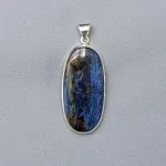 Pietersit natural mineral pendant in silver 15.2g, Namibia