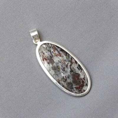 Astrophyllite pendant in silver 13.7g, Russia