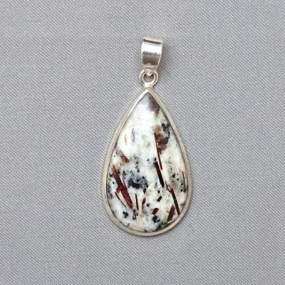Astrophyllite pendant in silver 9.6g, Russia