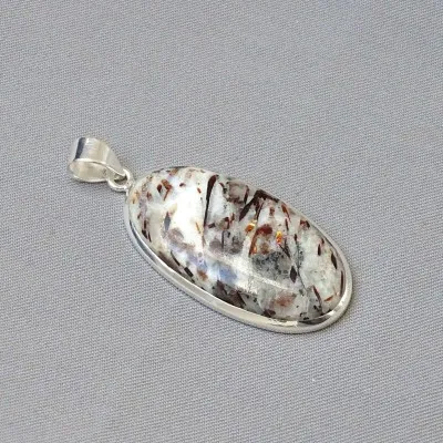 Astrophyllit-Anhänger aus Silber 15g, Russland