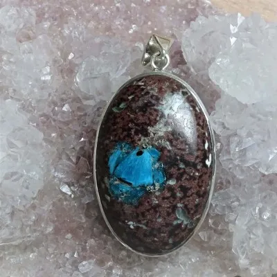 Trully gem - unique rare cavansite (pendant)