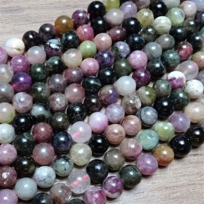 Mineral beads - TOURMALINE...