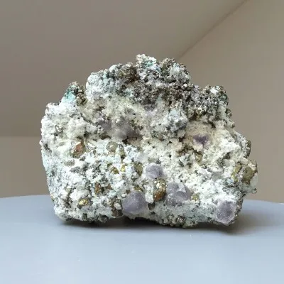 Fluorite combination with pyrite 834g, Peru