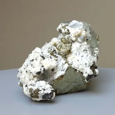 Fluorit kombinace s pyritem 559g, Peru