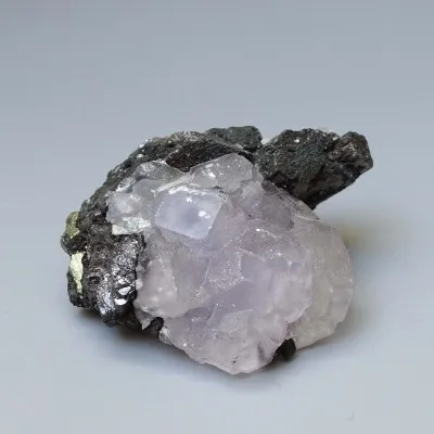 Fluorit kombinace s pyritem 119g, Peru