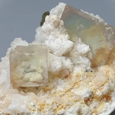 Fluorit kombinace s pyritem 59g, Peru
