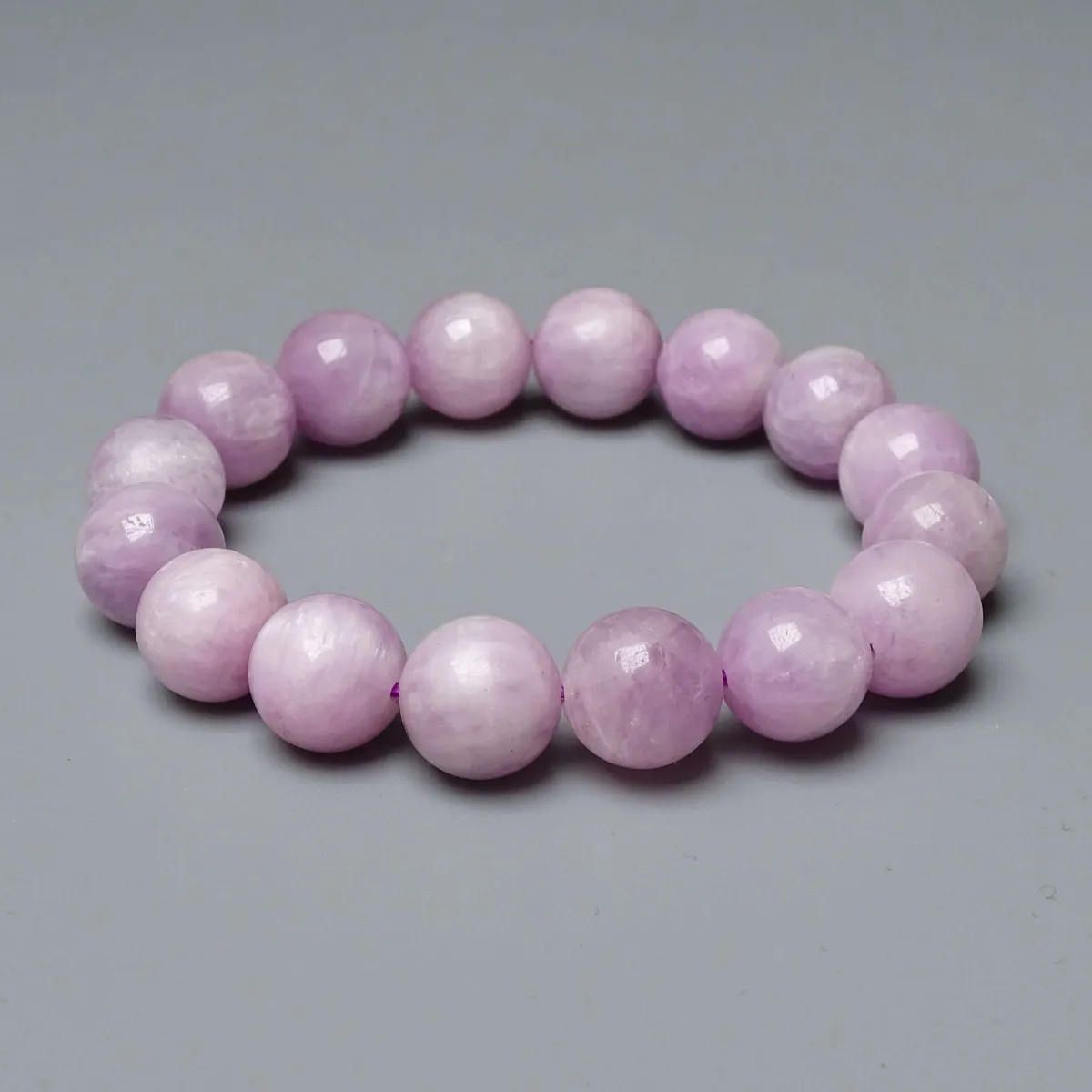 Kunzit-Armband in Top-Qualität 13,3 mm, Afghanistan