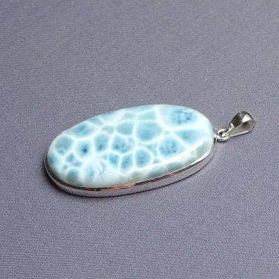 Larimar pendant top quality 32.1g, Dominican Republic