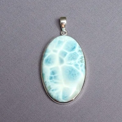 Larimar pendant top quality 21.7g, Dominican Republic